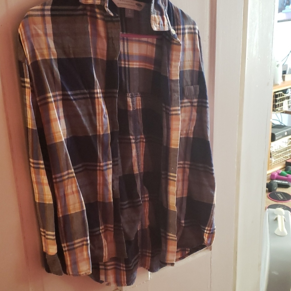 Boyfriend plaid shirt